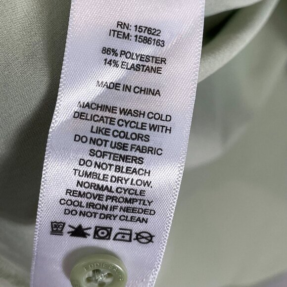 Eddie Bauer Shirt Womens Plus XXL Button Up Pocket Green Top Hiking Outdoors - Picture 6 of 9